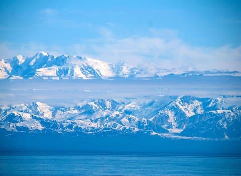 Alpen Schnee Wolkenmeer
