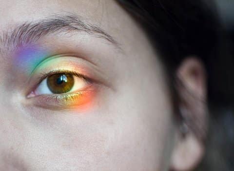 Auge Regenbogen Nahaufnahme