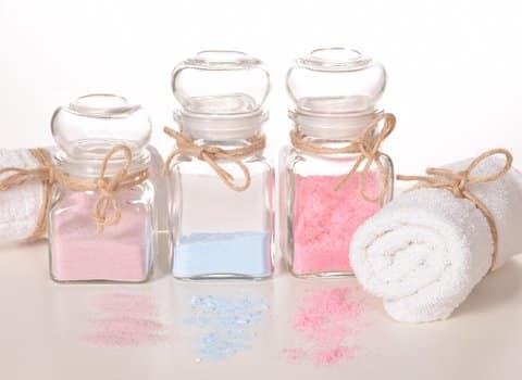 Badesalz Flaschen Rosa