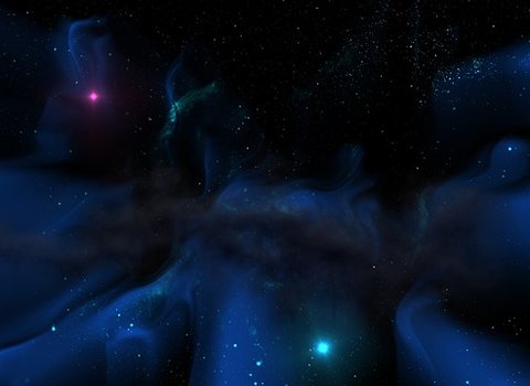 Eiskristalle Kosmisch Blau