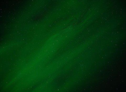 Nordlicht Grün Schimmer