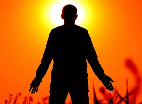 Silhouette Mensch Energie