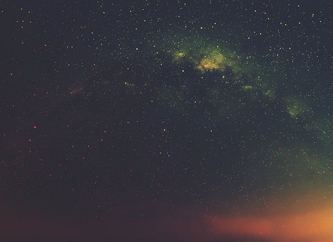 Silhouette Milchstrasse Nacht