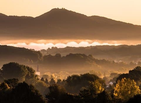 Sonnenuntergang Berge Golden