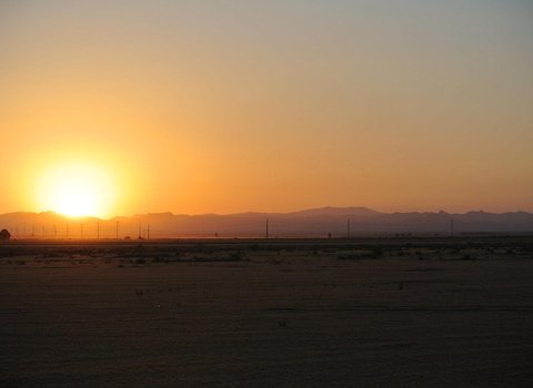 Sonnenuntergang Stadt Silhouette