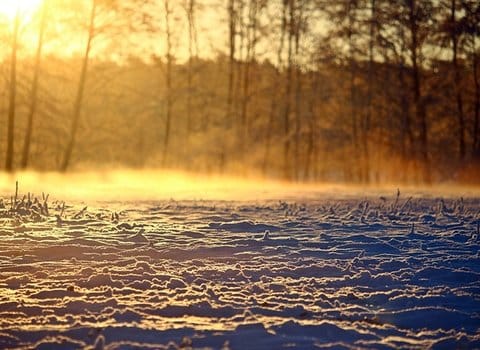 Sonnenuntergang Winter Warm