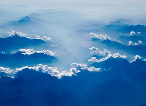 Wolkenmeer Sonnenlicht